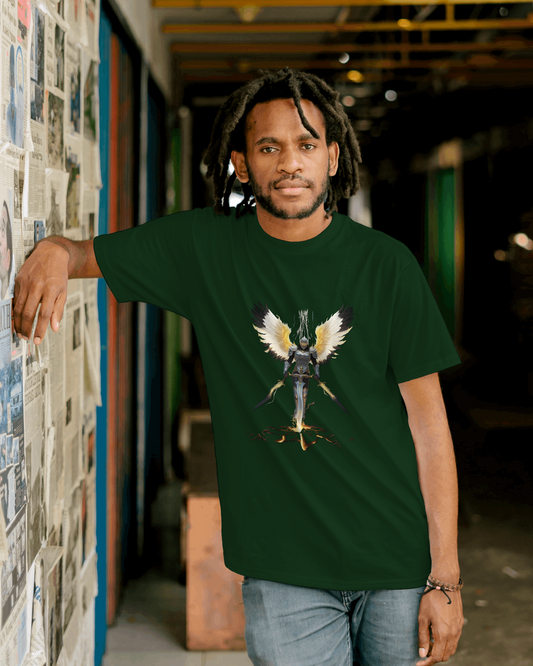 Premium Cotton T-Shirt – Guardian Warrior Edition