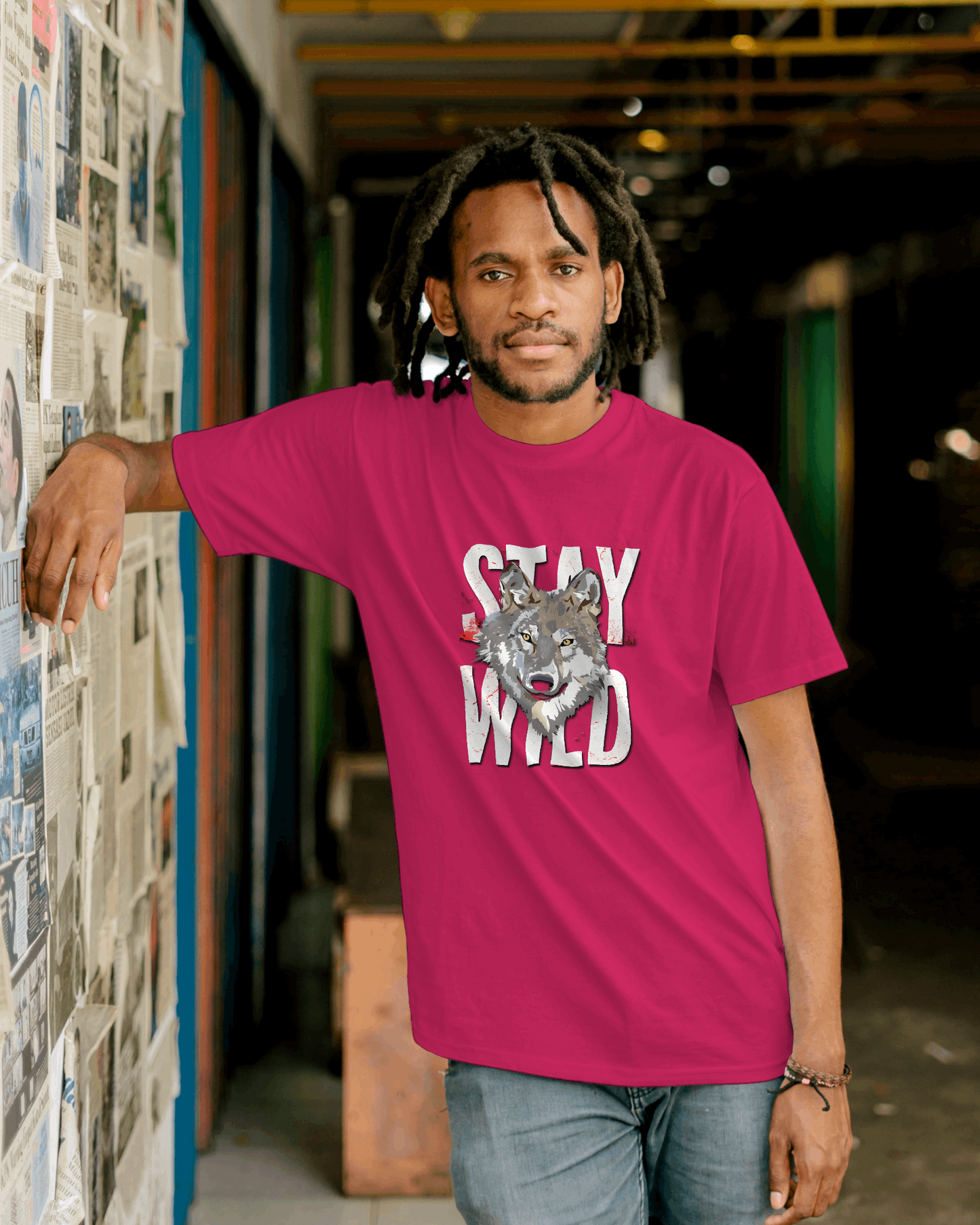 Stay Wild Wolf Tee – Smooth Comfort & Fearless Style