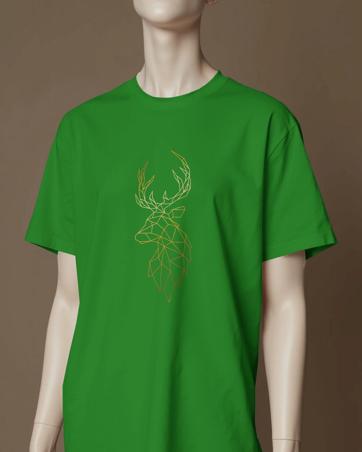 Modern Elegance in Ultra-Smooth Comfort – Geometric Deer Tee