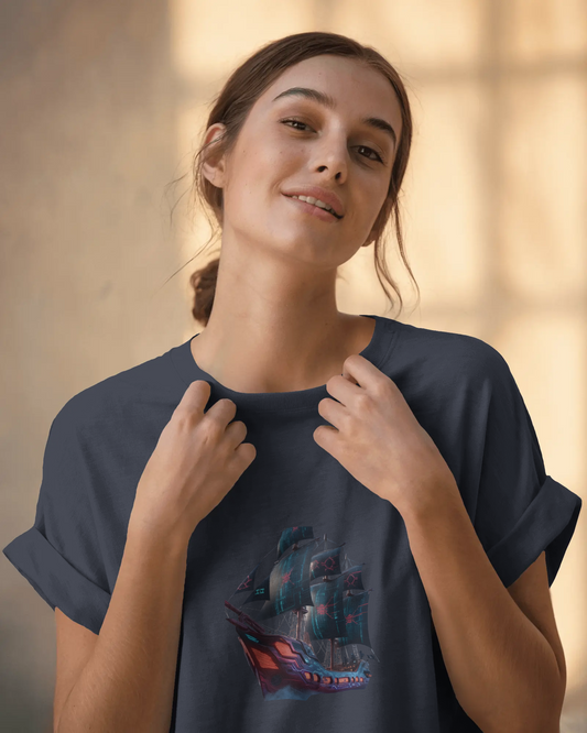 Premium Cotton T-Shirt – Ocean Voyager Edition