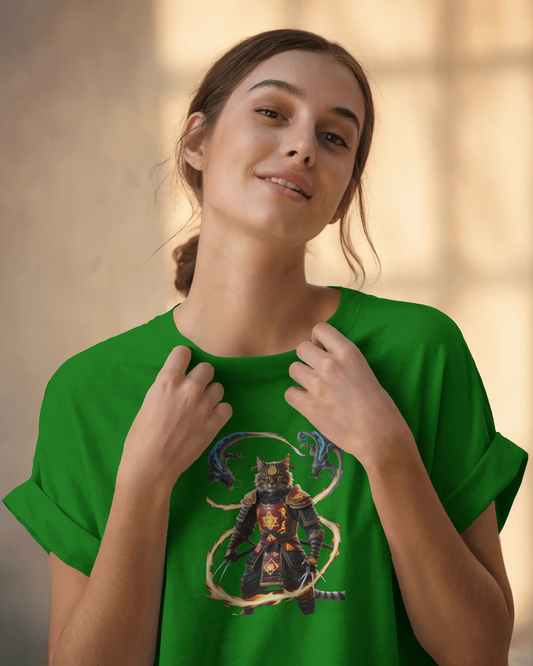 Premium Cotton T-Shirt – Flames of Valor Edition