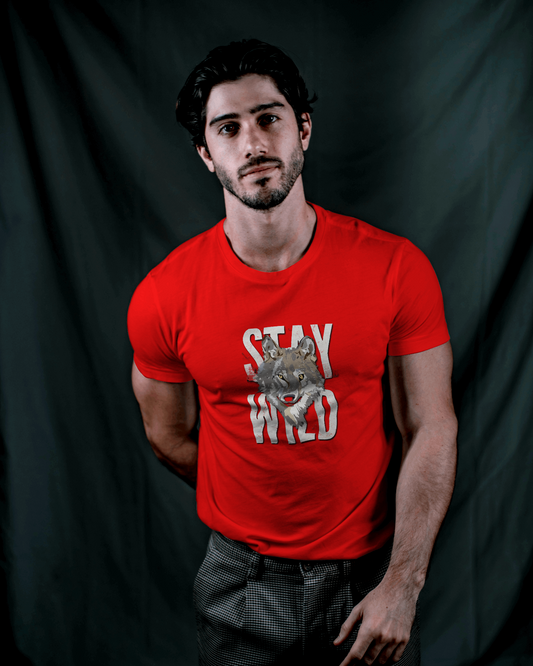 Stay Wild Wolf Tee – Smooth Comfort & Fearless Style
