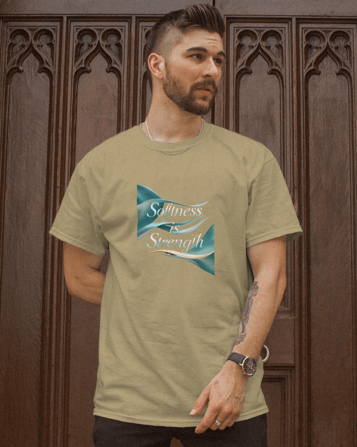Earth & Thread | Softness Is Strength 100% Cotton Regular Fit T-Shirt - Premium 180 GSM Empowering Tee