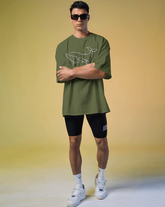 🐋 Oversized French Terry – Soar Beyond Tee ✨