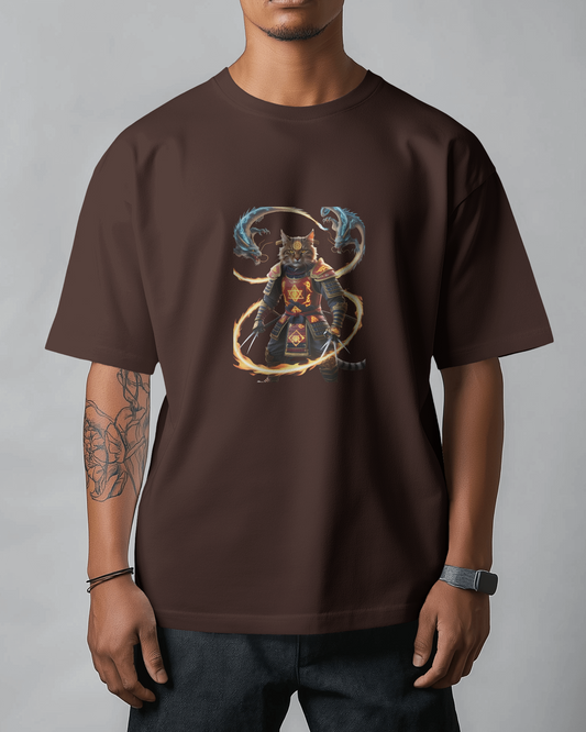Premium Cotton T-Shirt – Flames of Valor Edition
