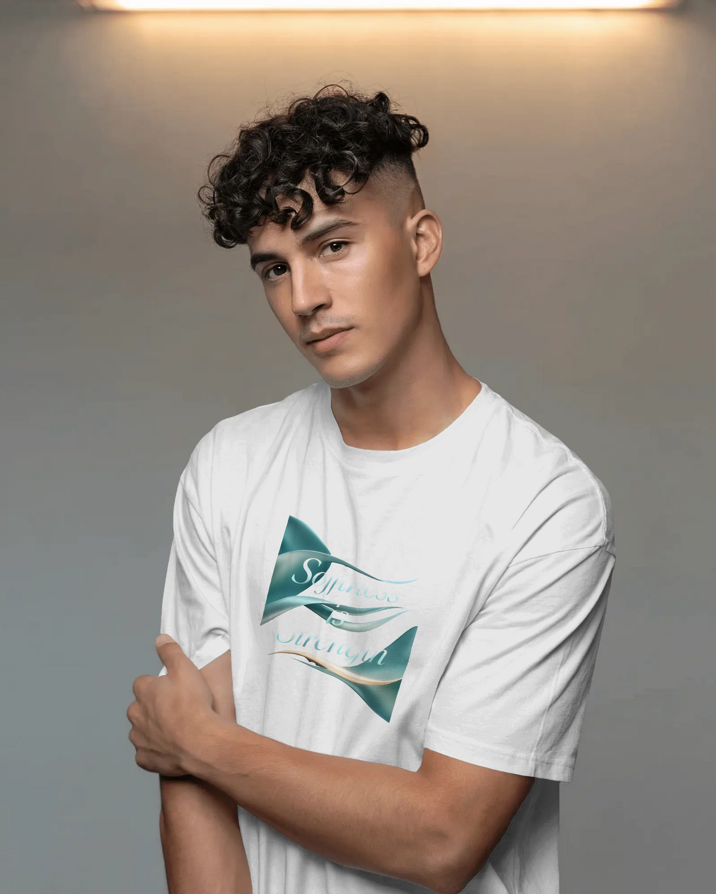 Earth & Thread | Softness Is Strength 100% Cotton Regular Fit T-Shirt - Premium 180 GSM Empowering Tee