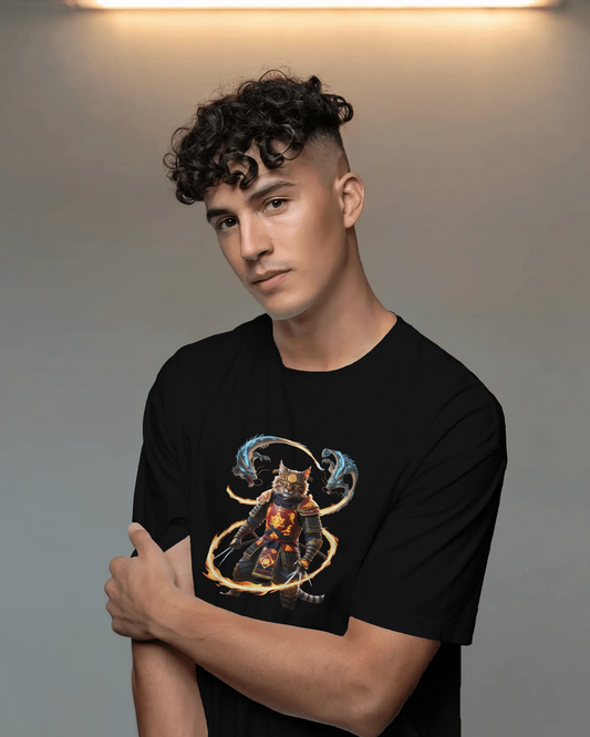 Premium Cotton T-Shirt – Flames of Valor Edition