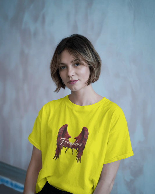Premium Cotton T-Shirt – Wings of Freedom Edition