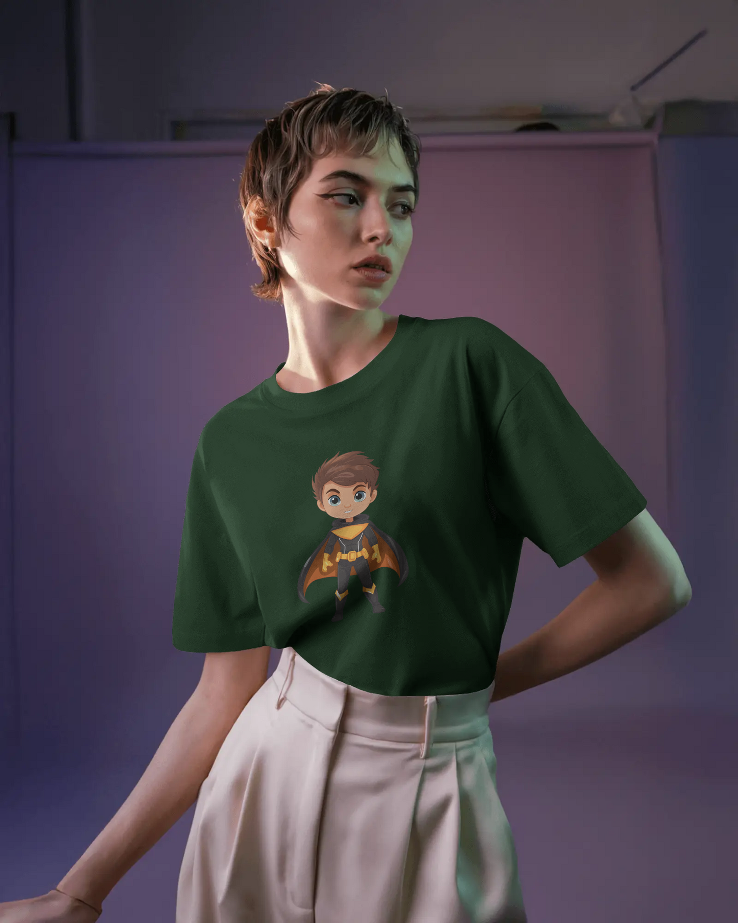 Fearless Strength in Regular Comfort – Winged Knight Tee