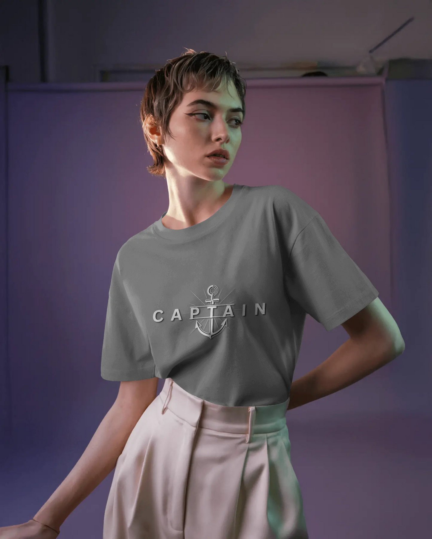 Earth & Thread | Captain 100% Cotton Regular Fit T-Shirt - Premium 180 GSM Nautical Leadership Graphic Tee