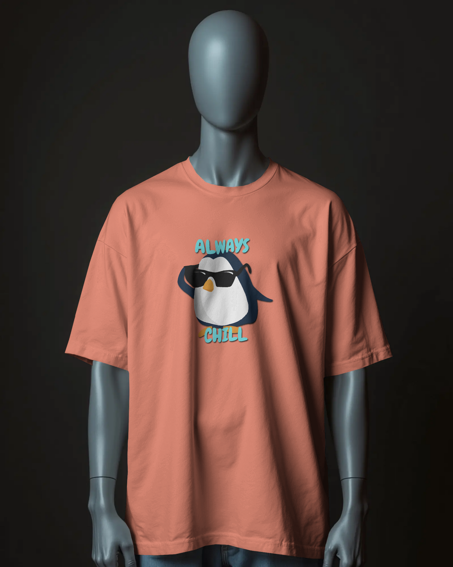 Chill in Ultra-Smooth Comfort – Premium Cotton Penguin Tee