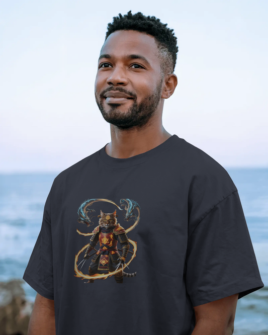 Premium Cotton T-Shirt – Flames of Valor Edition