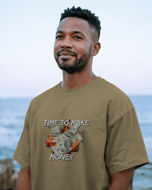 Hustle in Ultra-Smooth Comfort – Time to Make Money Tee
