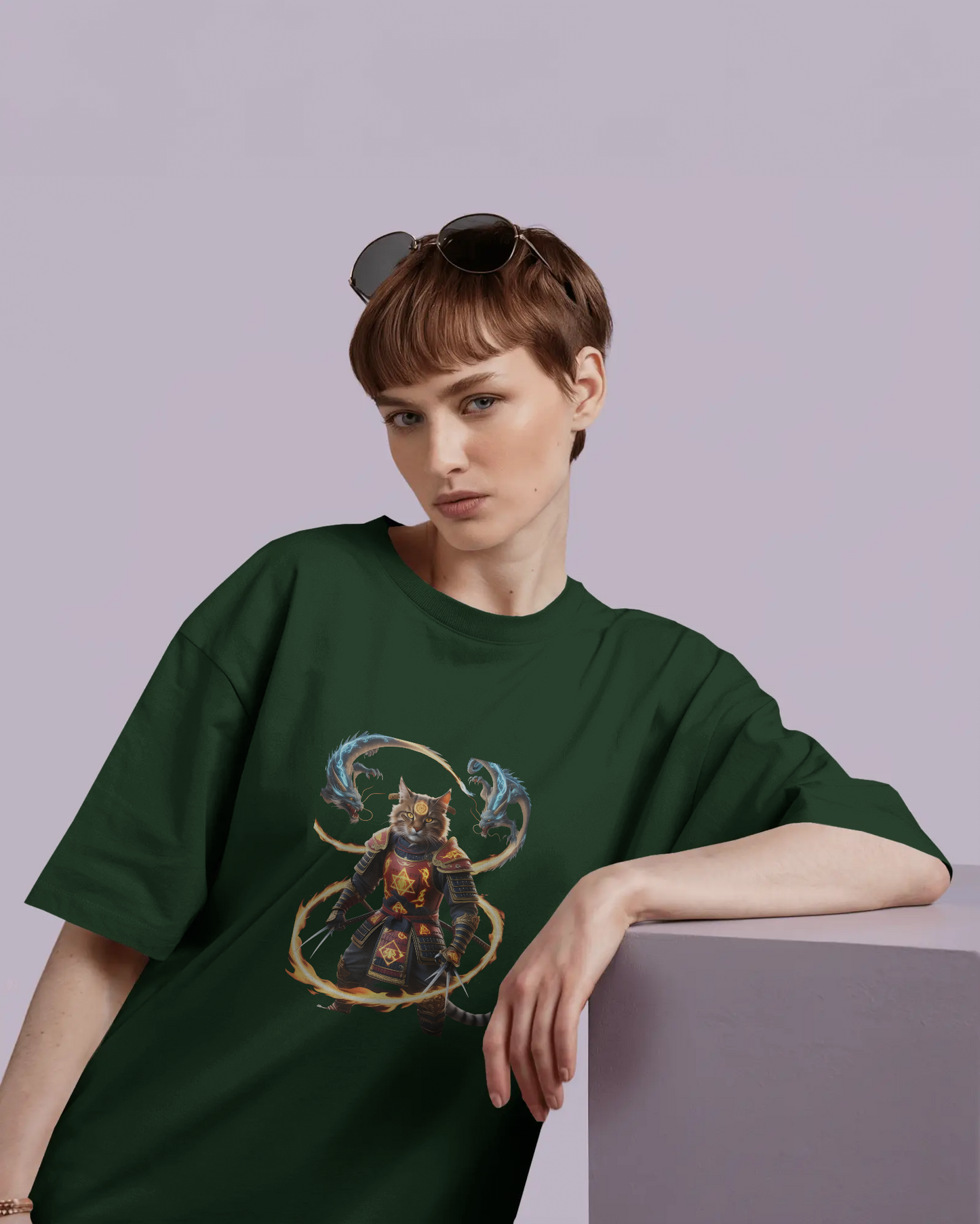 Premium Cotton T-Shirt – Flames of Valor Edition