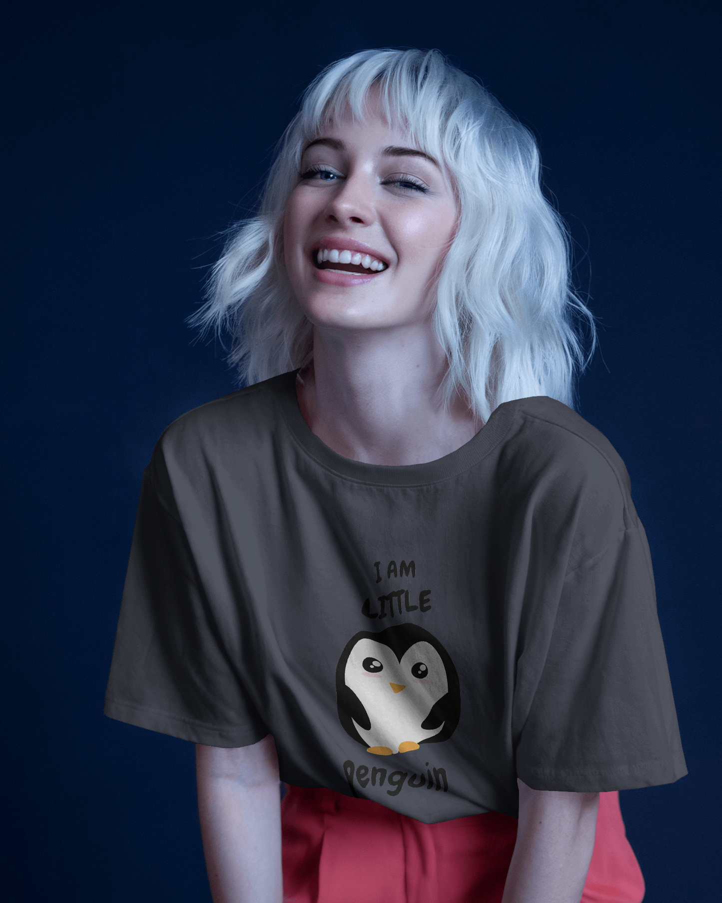 Ultra-Smooth Comfort – Premium Cotton Cute Penguin Tee