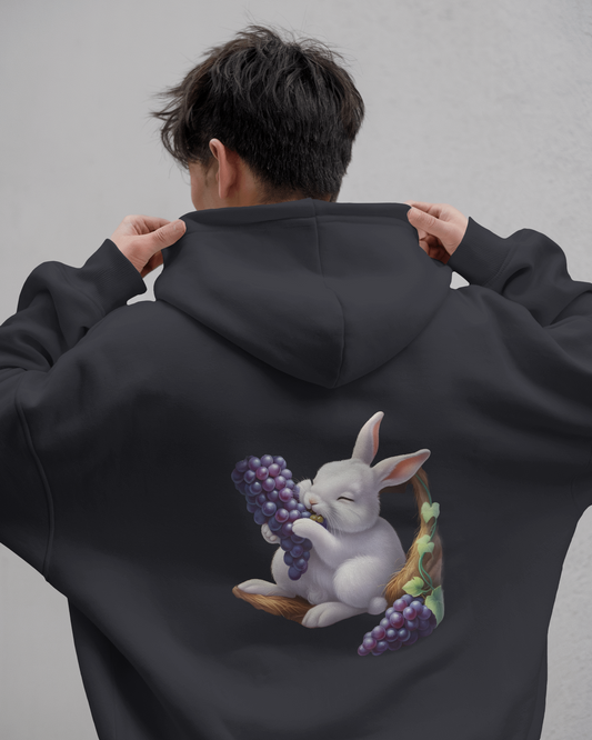 🎩 Oversized Hoodie – Midnight Gentleman Edition