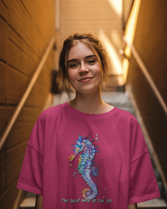 Elegance in Motion – Ultra-Smooth Seahorse Tee