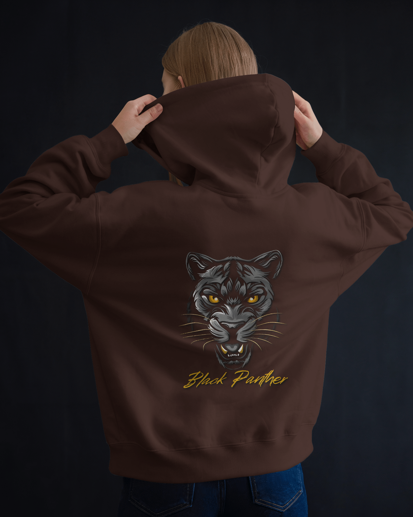 Fierce Comfort in Oversized Style – Black Panther Hoodie