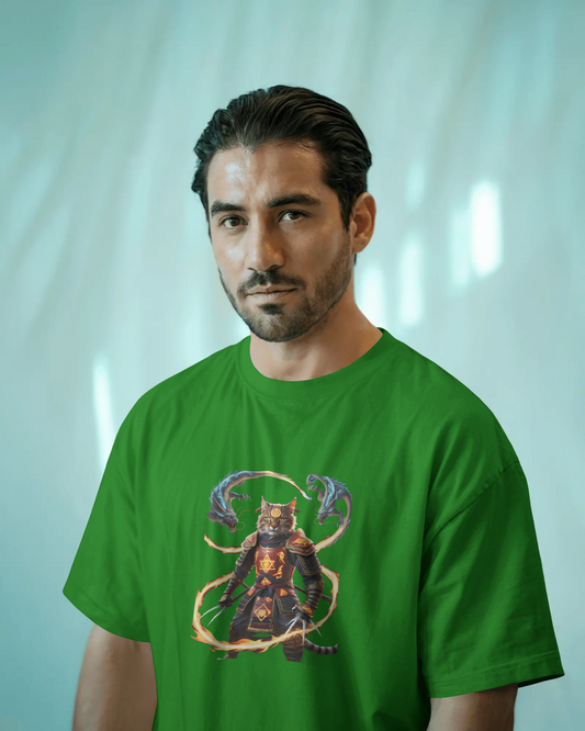 Premium Cotton T-Shirt – Flames of Valor Edition