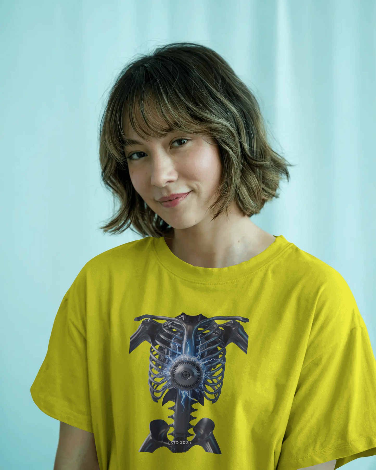 Earth & Thread | Core Energy Ribcage 100% Cotton Regular Fit T-Shirt - Premium 180 GSM Anatomical Graphic