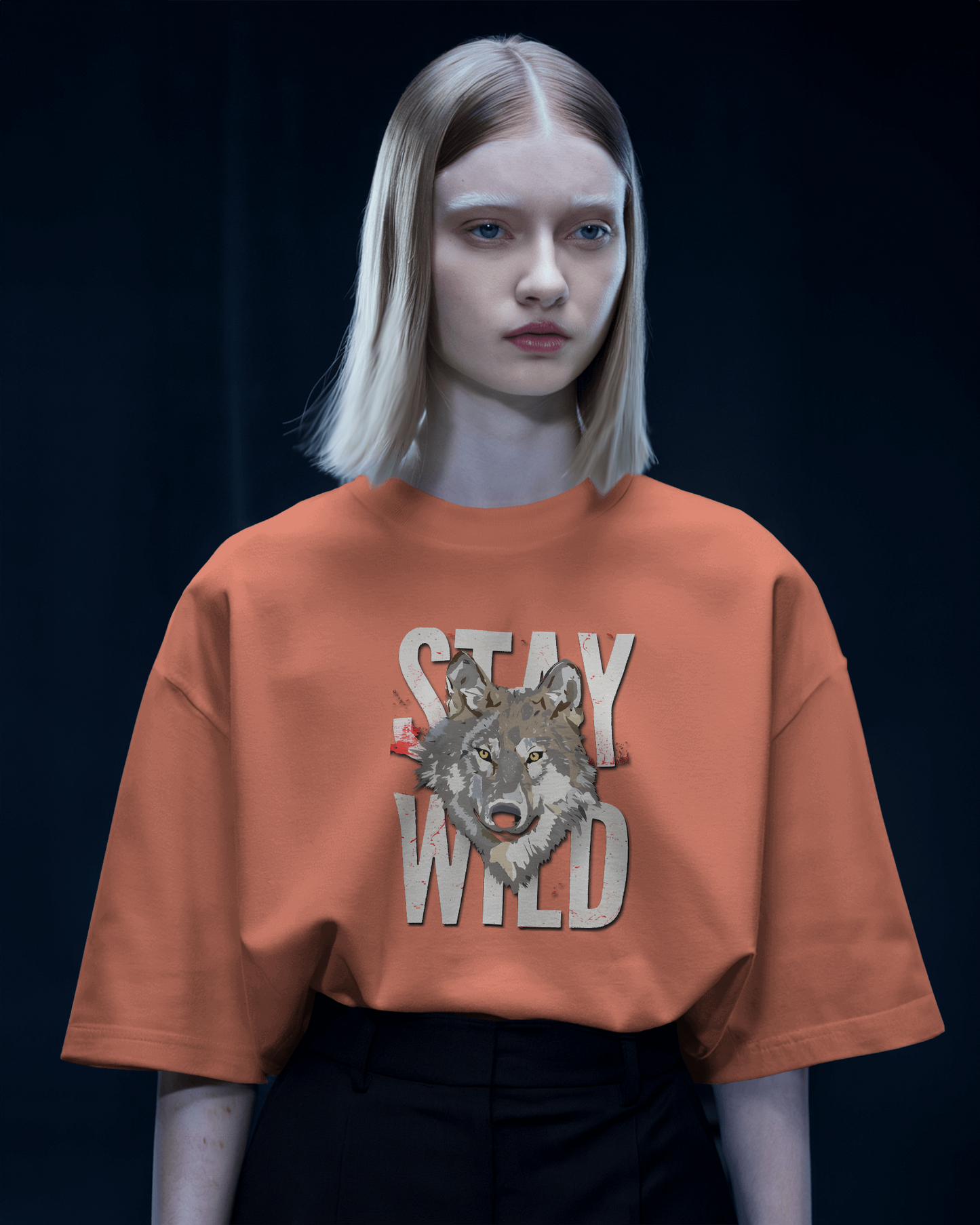 Stay Wild Wolf Tee – Smooth Comfort & Fearless Style