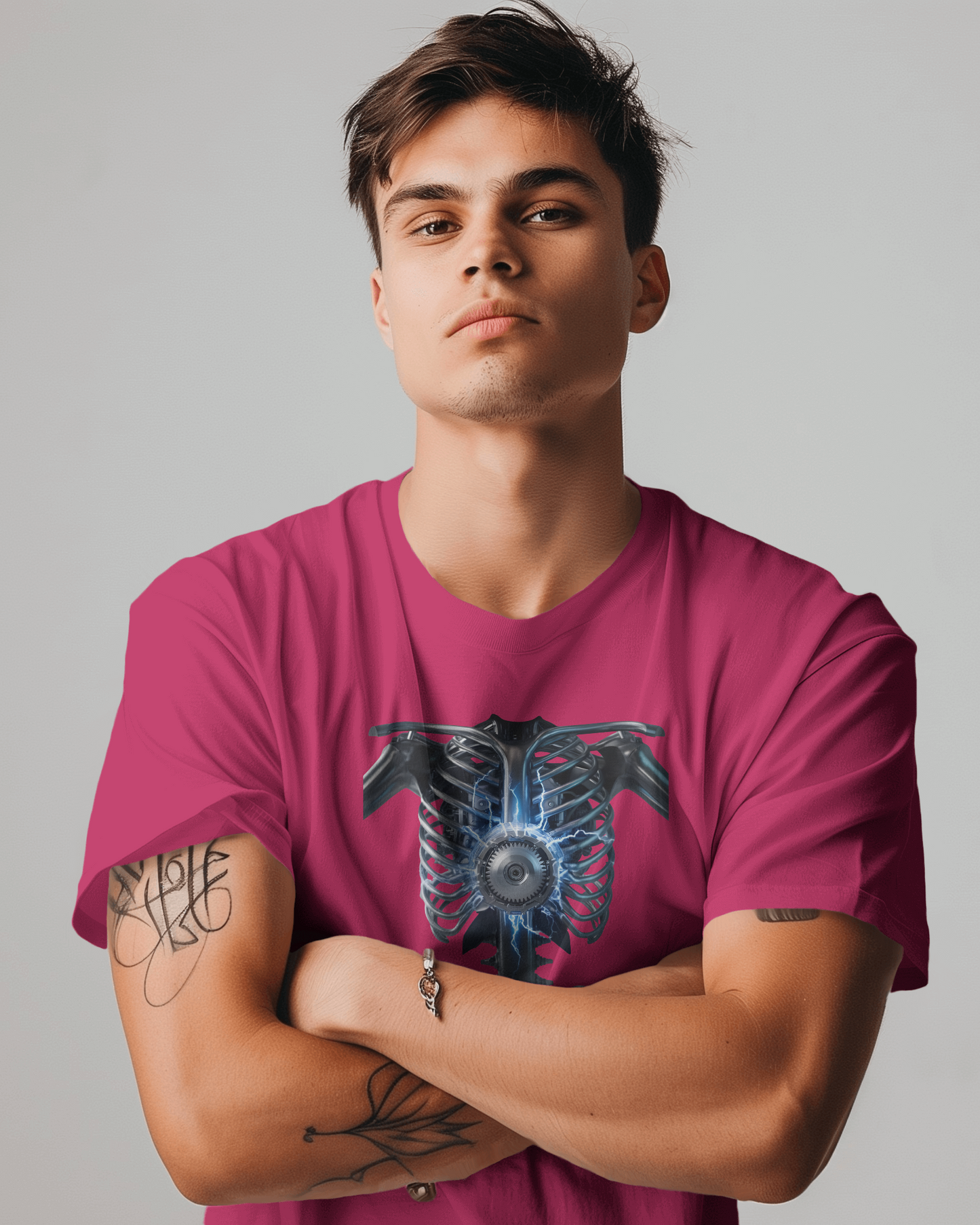 Earth & Thread | Core Energy Ribcage 100% Cotton Regular Fit T-Shirt - Premium 180 GSM Anatomical Graphic