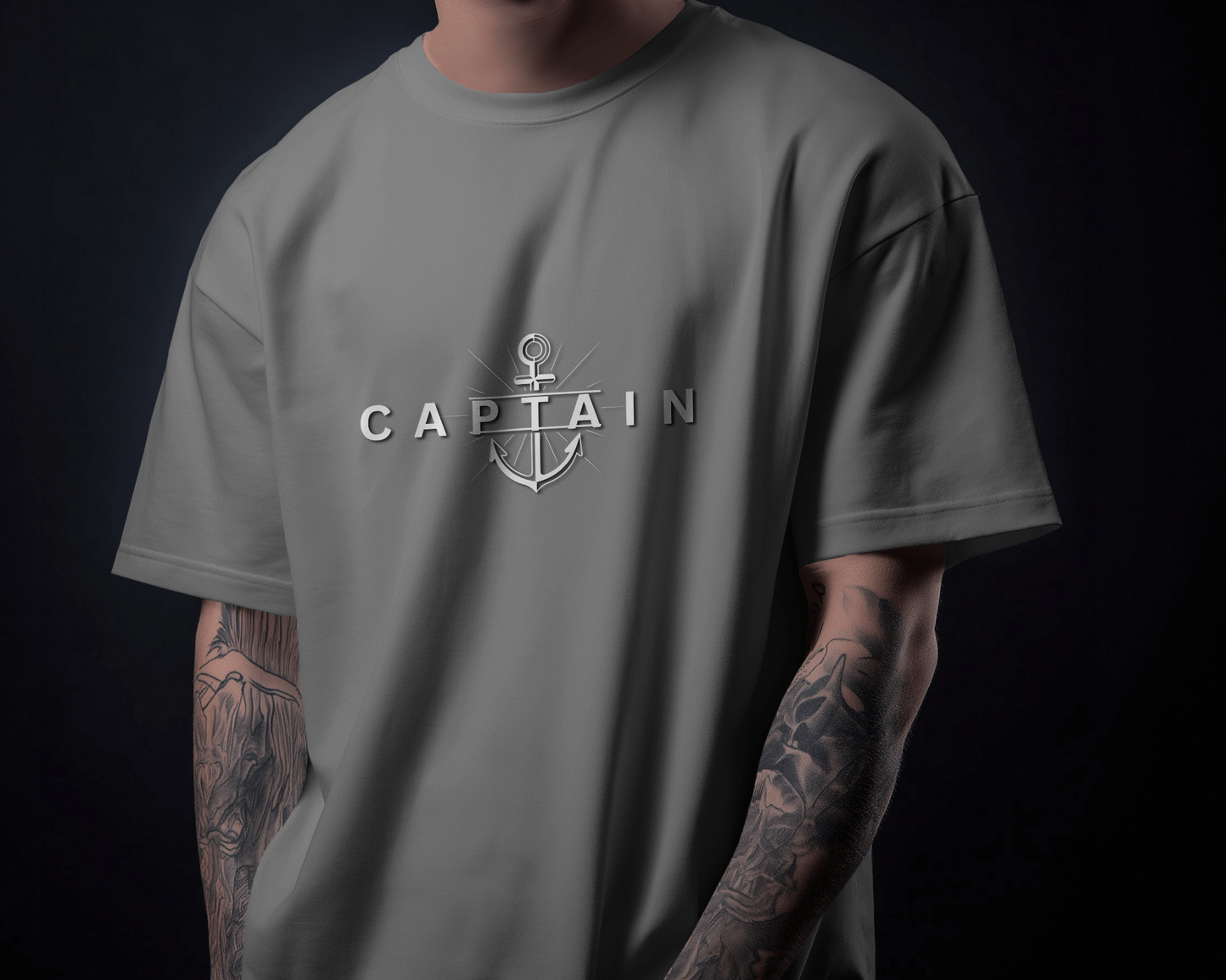 Earth & Thread | Captain 100% Cotton Regular Fit T-Shirt - Premium 180 GSM Nautical Leadership Graphic Tee