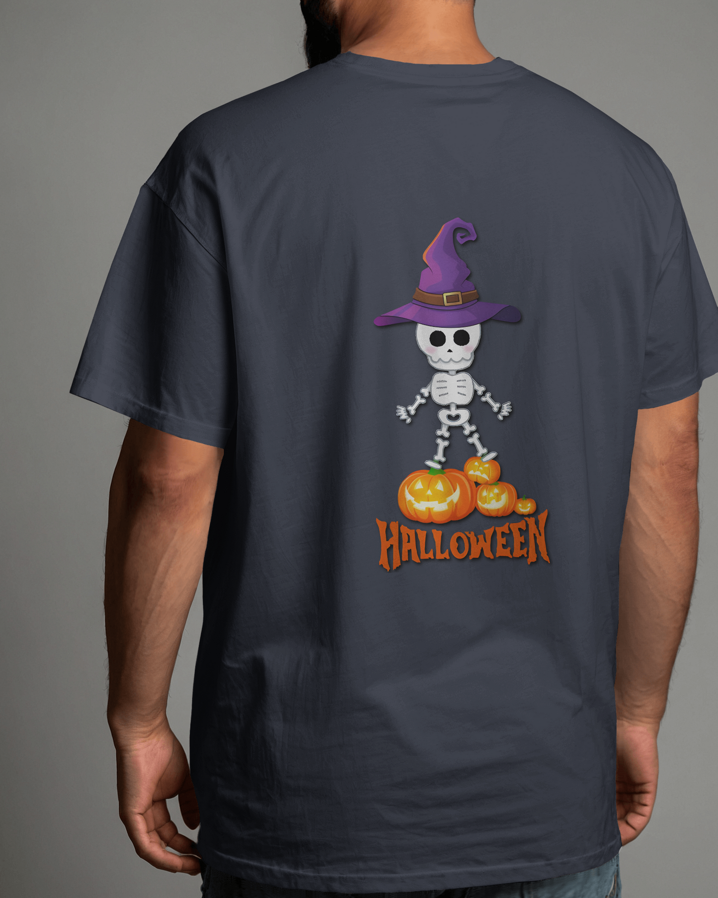 Spooky Chic in Ultra-Smooth Comfort – Halloween Skeleton Tee