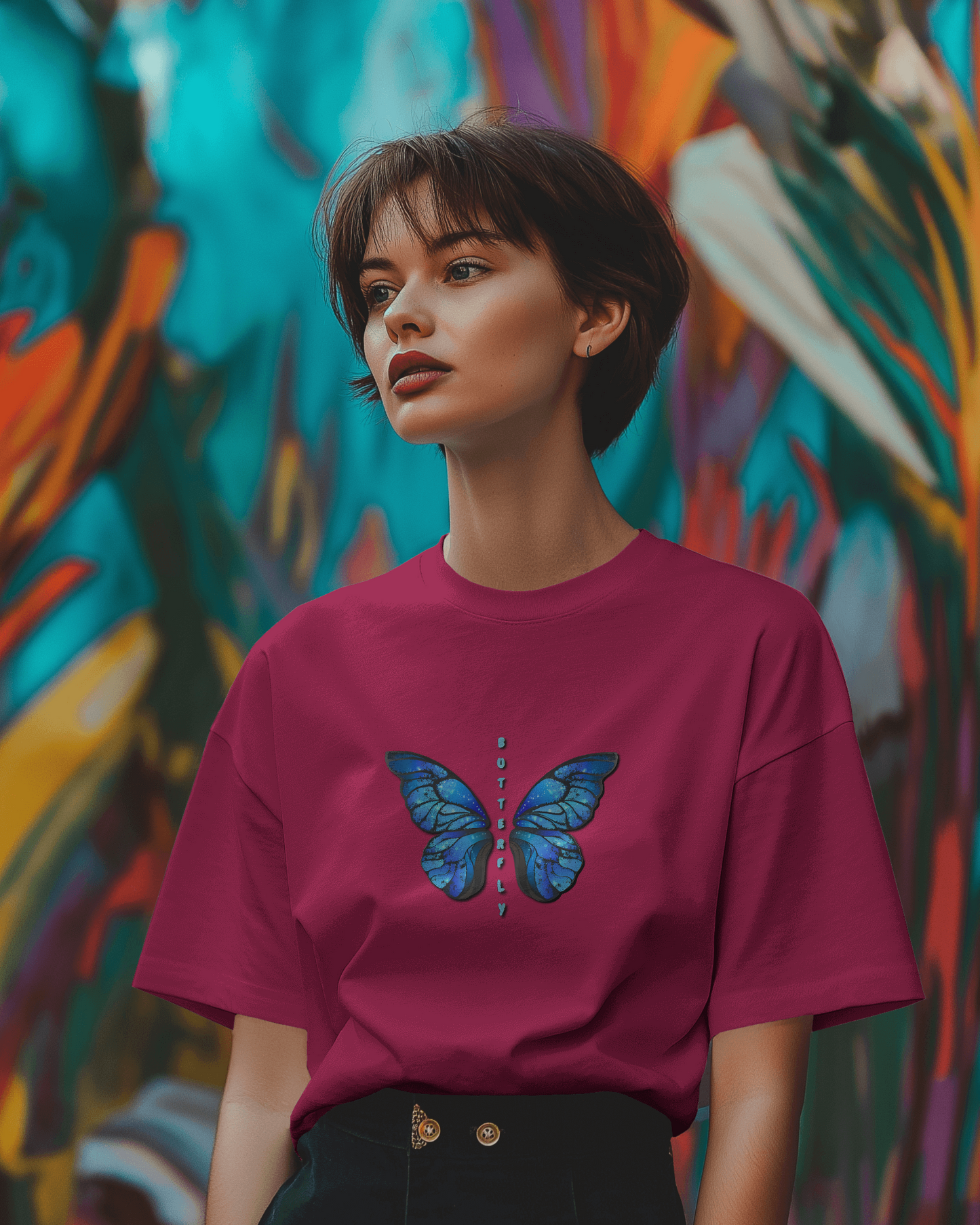 Grace in Motion – Ultra-Smooth Butterfly Tee