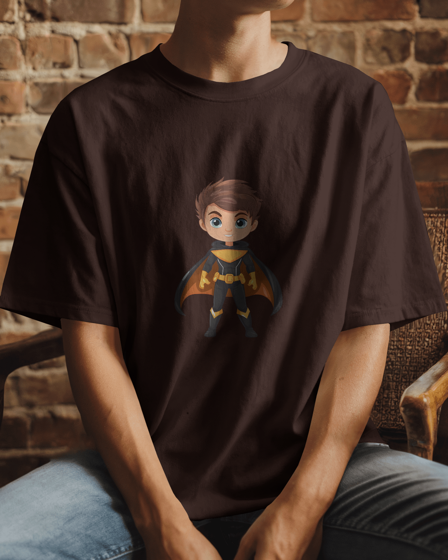 Fearless Strength in Regular Comfort – Winged Knight Tee