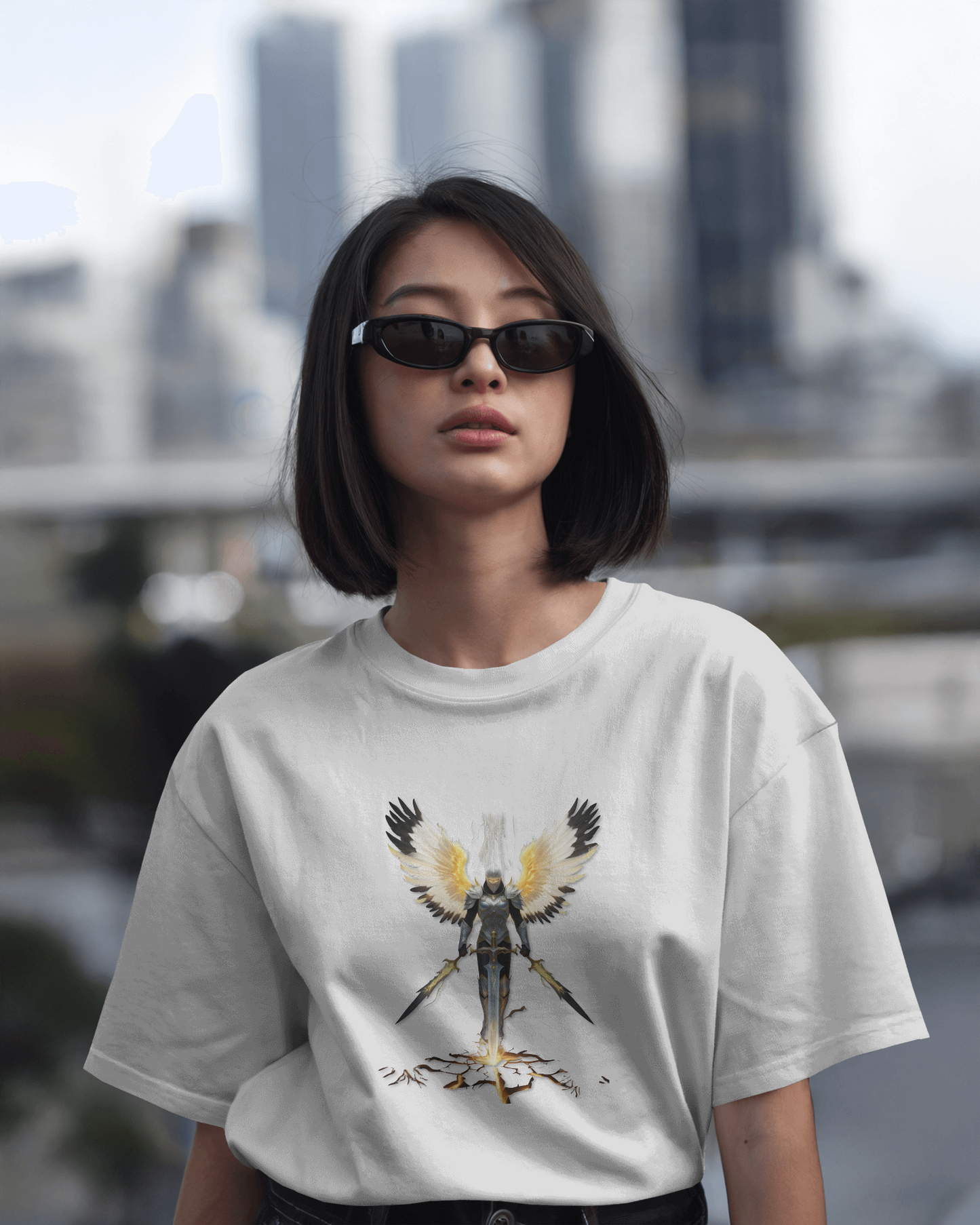 Premium Cotton T-Shirt – Guardian Warrior Edition