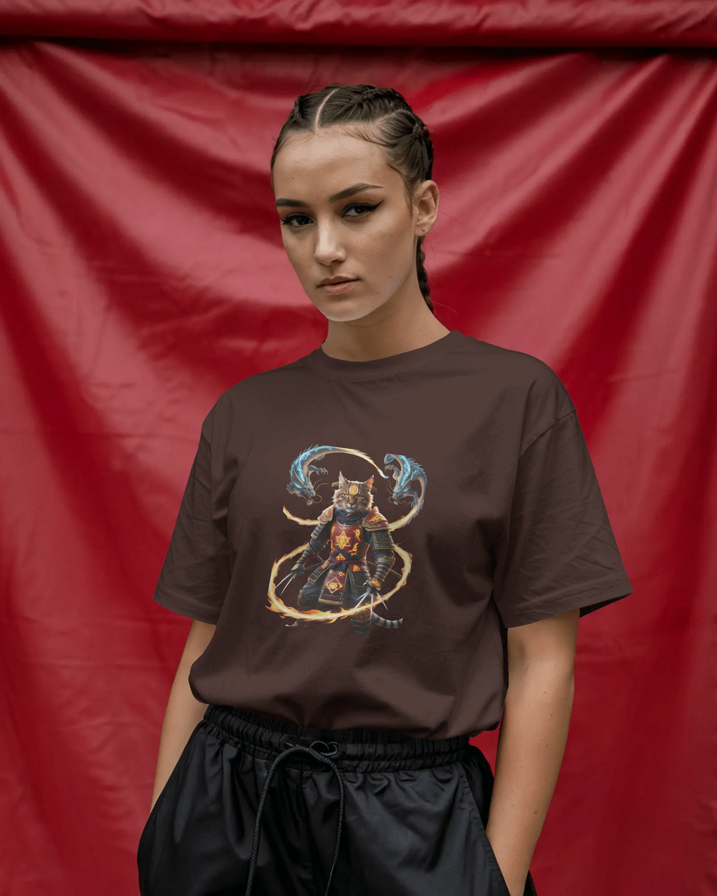 Premium Cotton T-Shirt – Flames of Valor Edition