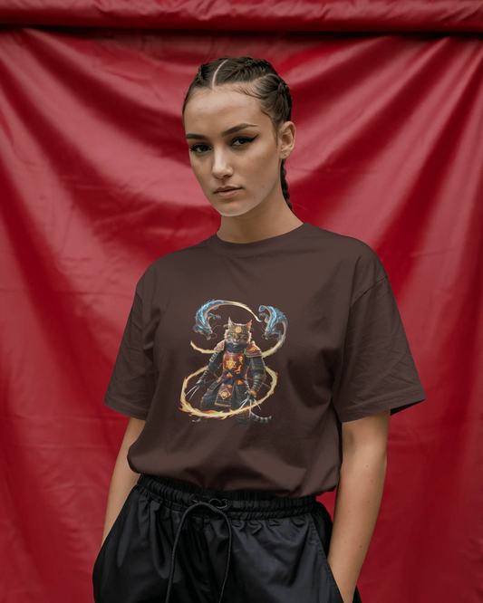 Premium Cotton T-Shirt – Flames of Valor Edition