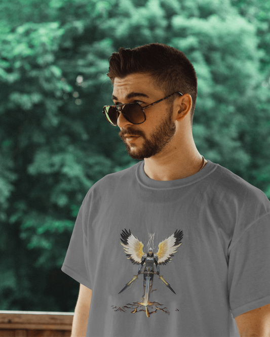 Premium Cotton T-Shirt – Guardian Warrior Edition