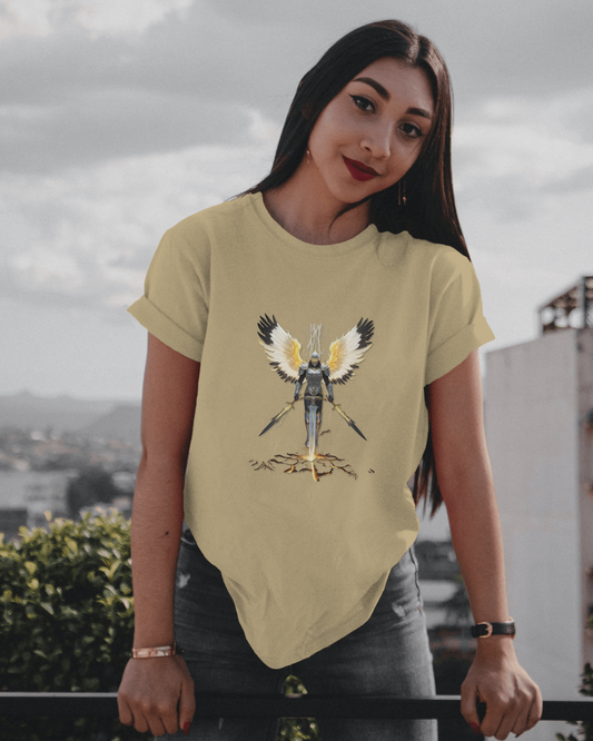Premium Cotton T-Shirt – Guardian Warrior Edition