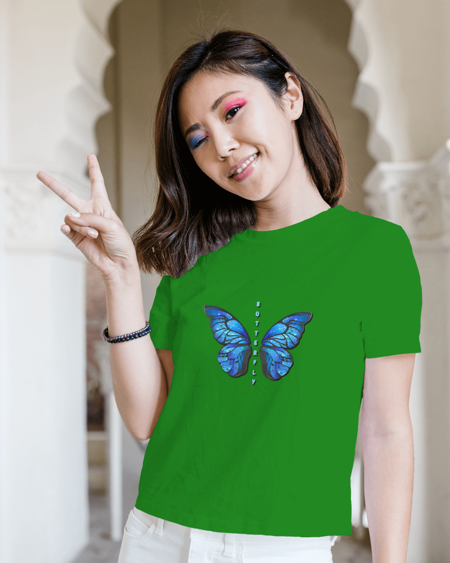 Grace in Motion – Ultra-Smooth Butterfly Tee