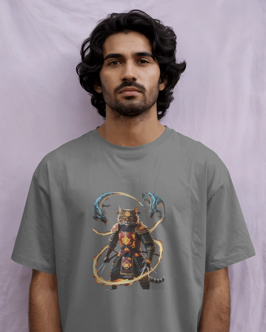 Premium Cotton T-Shirt – Flames of Valor Edition