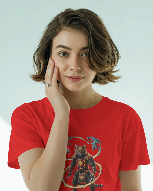 Premium Cotton T-Shirt – Flames of Valor Edition