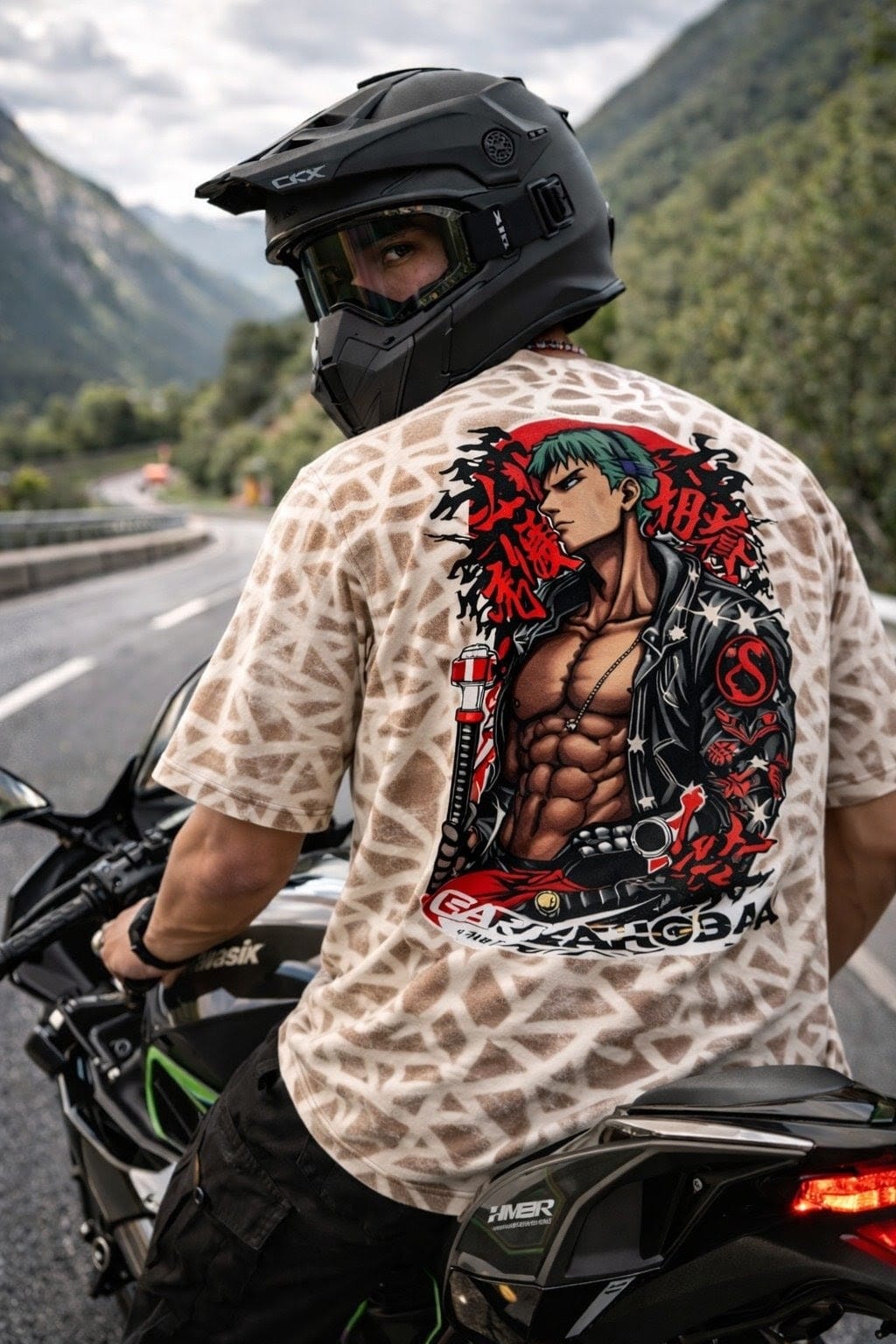 RONIN RAGE Oversized Acid Wash Tee – 240 GSM Premium French Terry | Limited Streetwear Drop