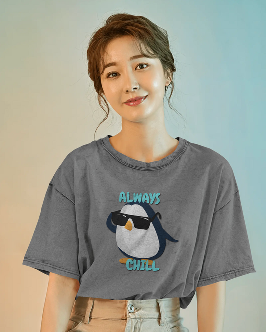 Chill in Ultra-Smooth Comfort – Premium Cotton Penguin Tee