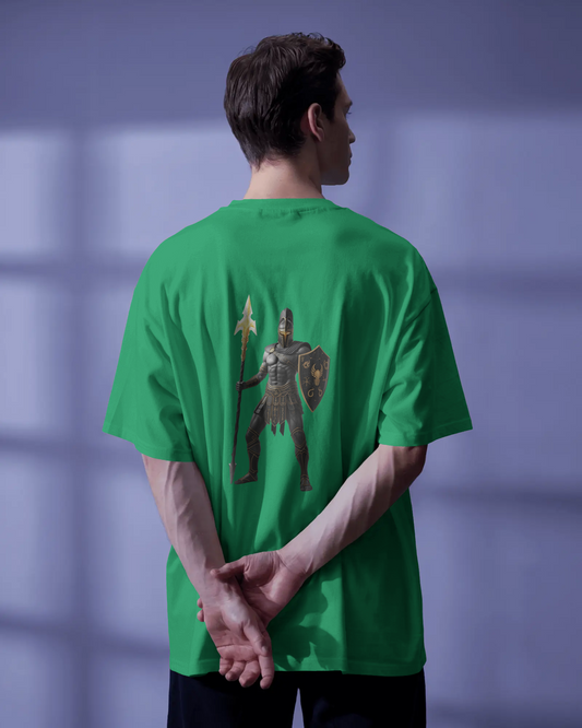 Fearless Strength in Oversized Comfort – Winged Knight Tee