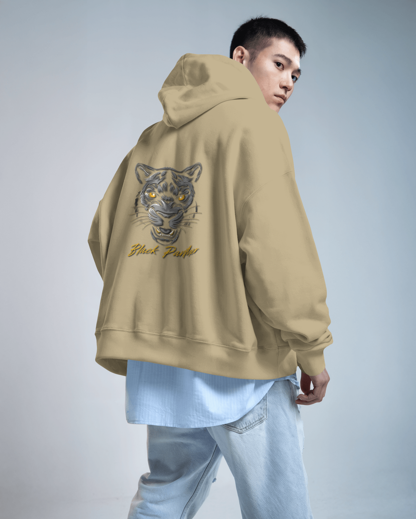 Fierce Comfort in Oversized Style – Black Panther Hoodie