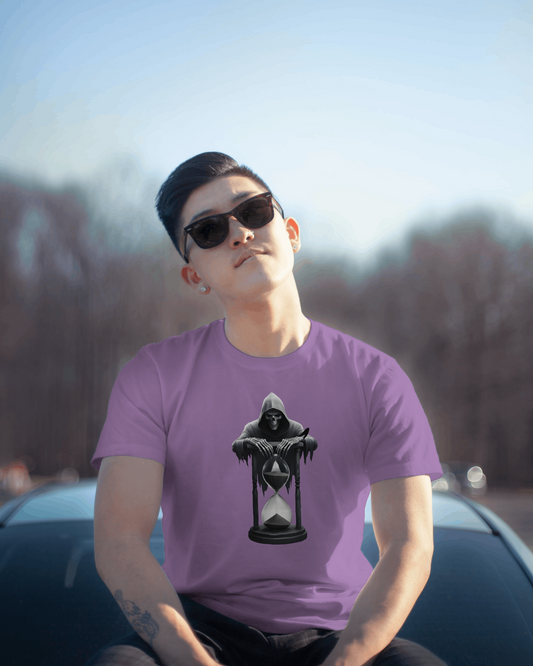 Earth & Thread | Reaper Hourglass 100% Cotton Regular Fit T-Shirt - Premium 180 GSM Dark Academia Graphic
