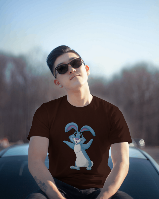 Bounce Into Comfort – Energetic Bunny Tee