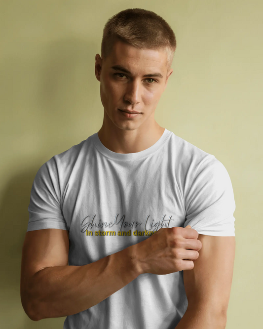 Earth & Thread | Shine Your Light 100% Cotton Regular Fit T-Shirt - Premium 180 GSM Inspirational Graphic Tee