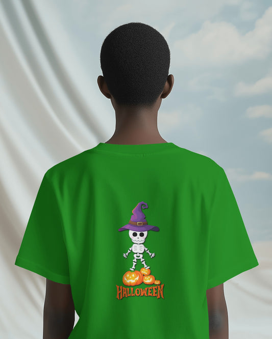 Spooky Chic in Ultra-Smooth Comfort – Halloween Skeleton Tee