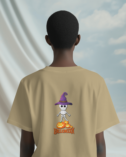 Spooky Chic in Ultra-Smooth Comfort – Halloween Skeleton Tee