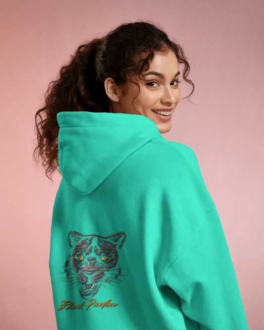 Fierce Comfort in Oversized Style – Black Panther Hoodie