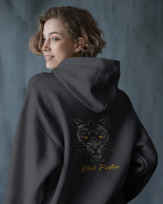 Fierce Comfort in Oversized Style – Black Panther Hoodie