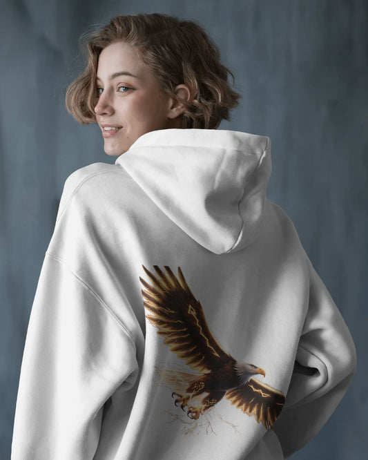 Oversized Hoodie – Black Eagle Lightning Edition